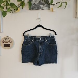Everlane The High Way Dark Blue Denim Shorts